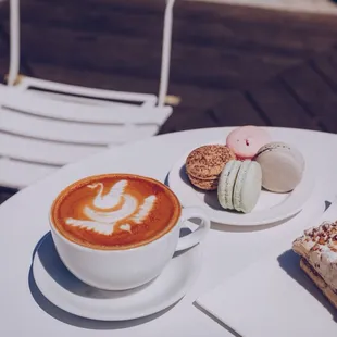 Latte and desserts
