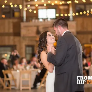 Jessica and Richard's Dancing at their wedding photographed by From the Hip Photo @ SpruceMountainRanch