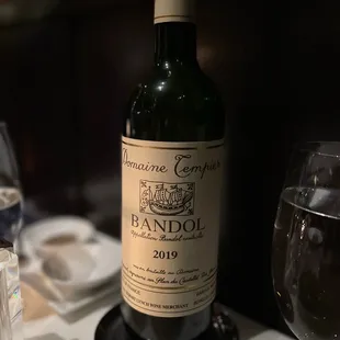 Wine recommendation by their sommelier on staff