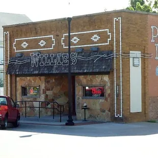 the front of the building