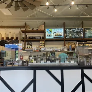 a view of the counter area