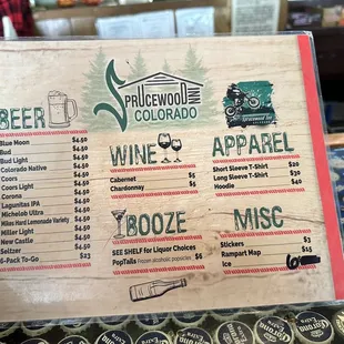 Drink Menu