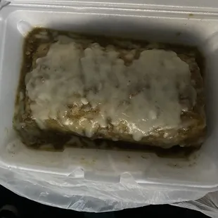 Asada Any Meat Wet Burrito with extra cheese and sauce