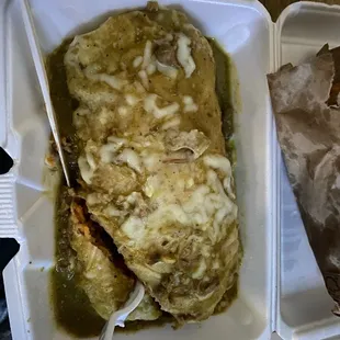 Any Meat Wet Burrito added Asada. Needs more sauce. Overall flavor isn&apos;t bad, wouldn&apos;t be my go to burrito though.