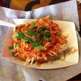 Buffalo chicken spud