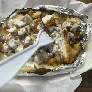 Spicy Chicken Fried Chicken Spud