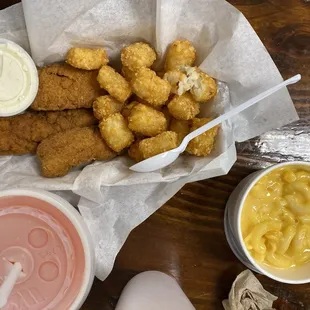 Kids Chicken Tenders and Kids Mac &amp; Cheese