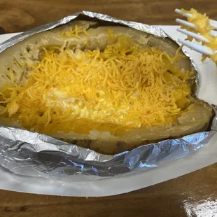 Custom kid friendly shredded cheese and butter