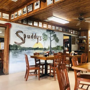 the interior of the restaurant