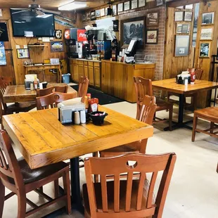 the interior of a restaurant