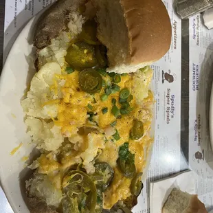 Shrimp and crab spud...