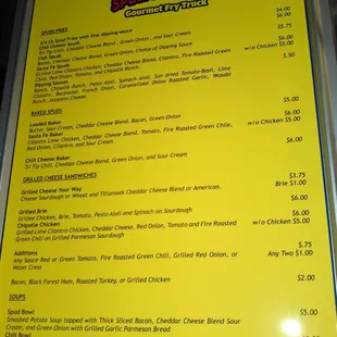 Their menu