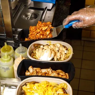 a person preparing food