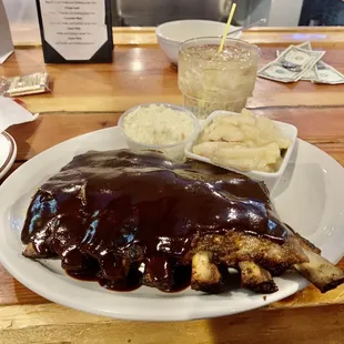 Half Rack of Barbecued Ribs
