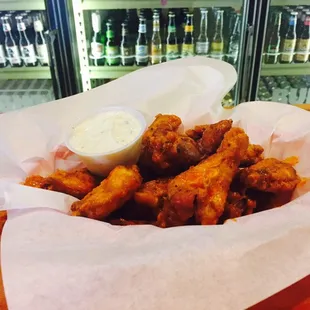 Tradition Wings with choice of 11 house made sauces.