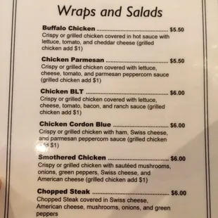 Wraps &amp; salads