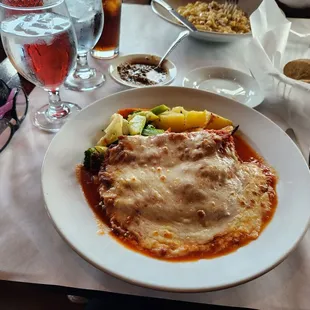 Eggplant  parmigiana. June 2024.