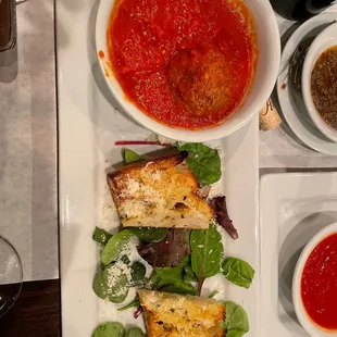Meatballs with garlic toast!