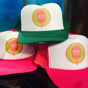 three hats stacked on top of each other