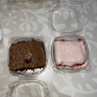 a variety of desserts