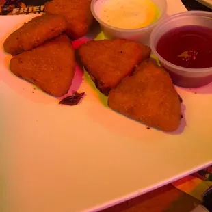 a plate of fried food