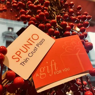 Looking for the perfect last minute gift? 

Purchase your Spunto Thin Crust gift card that any pizza lover will enjoy!  (buy in-store)
