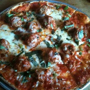 Meatball Pizza