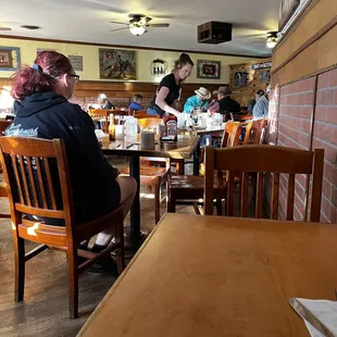 Inside restaurant