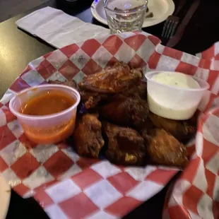 Chicken wings.  Good but nothing special abt them