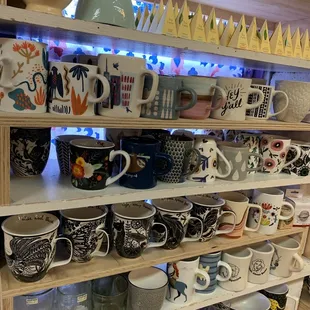 Assortment of cute mugs