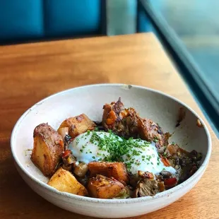 Oyster mushroom hash