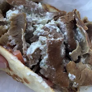 Gyros Sandwich - best I&apos;ve ever had. Highly recommend!