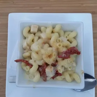 Poached Lobster Mac & Cheese Gratin