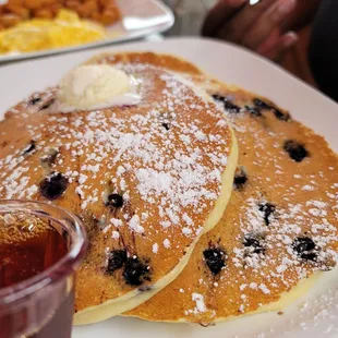 Three Lemon Berry Ricotta Pancakes