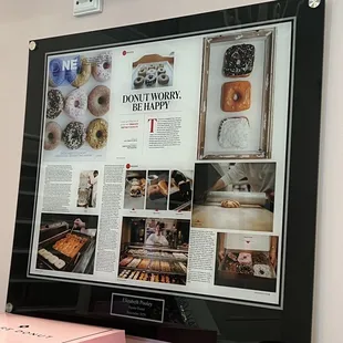a display of doughnuts and other pastries