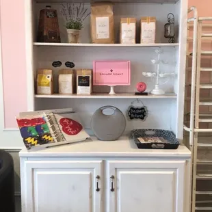 Donut boxes, local hardy coffee.