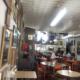 the interior of the restaurant