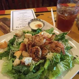 Grilled Shrimp Caesar Salad