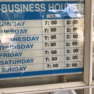 Business hours