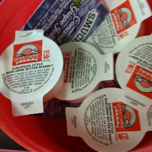 Sadly, no real butter. Taking my own next time.