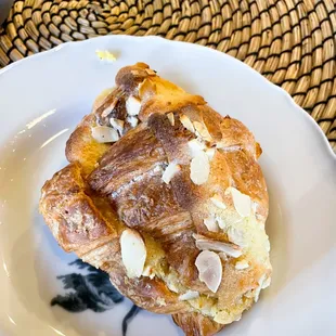 Almond Croissant! A must have and say yes to having it warmed up for you, yum!
