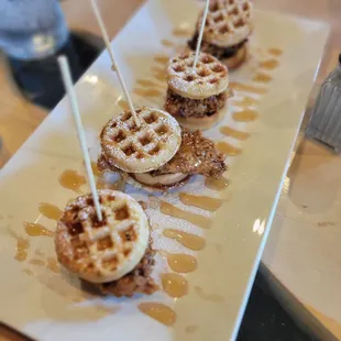 Chicken & waffle sliders