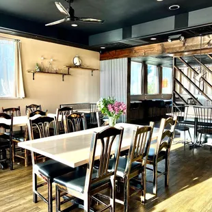 a dining room