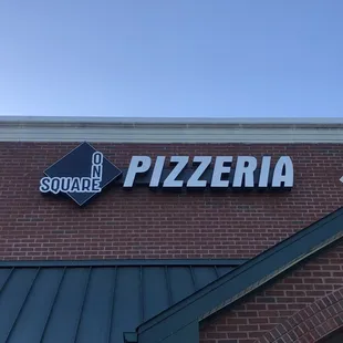 the sign on the building