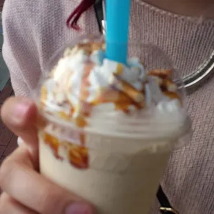 Salted caramel pretzel shake.