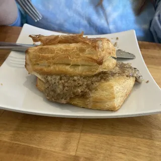 Sausage & Gravy Croissant Sandwich