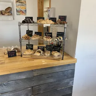 Display of the pastries