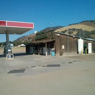 a gas station