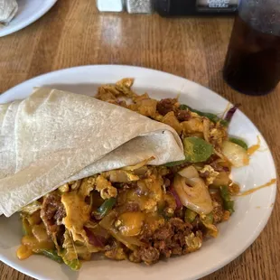 Chorizo scramble.