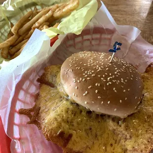 1/4 lb with Cheese Fries Basket - Small